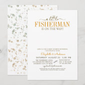 Rustieke visser op weg naar Baby shower Kaart (Voorkant / Achterkant)
