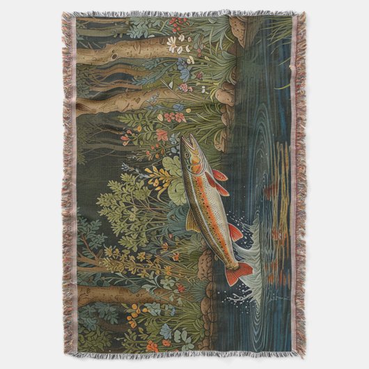 Rustieke visvangst vliegvissen deken (Voorkant Verticaal)