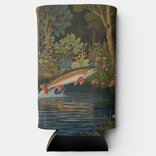 Rustieke visvangst vliegvissen seltzer blikjeskoeler (Voorkant)