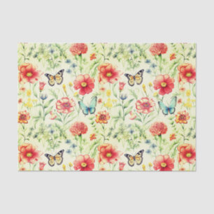 Rustieke vlinders en bloemen Decoupage papier