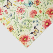 Rustieke vlinders en bloemen Decoupage papier (Detail)