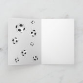 Rustieke Voetbal Sporten Dank je Coach Bedankkaart (Binnen)
