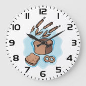 Rustieke volkoren brood boerderij eten grote klok (Voorkant)