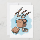 Rustieke volkoren brood boerderij eten kaart (Voorkant)