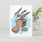 Rustieke volkoren brood boerderij eten kaart (Staand voorkant)