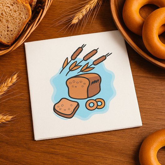 Rustieke volkoren brood boerderij eten servet