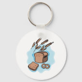 Rustieke volkoren brood boerderij eten sleutelhanger (Voorkant)