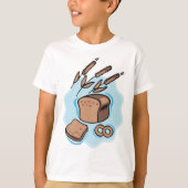 Rustieke volkoren brood boerderij eten t-shirt (Voorkant)
