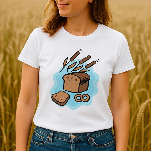 Rustieke volkoren brood boerderij eten t-shirt