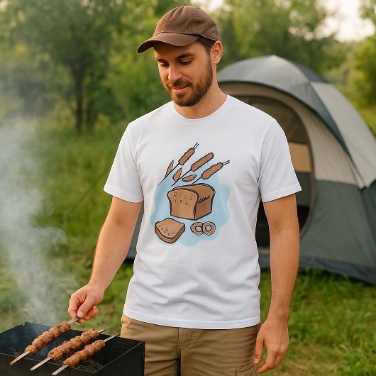 Rustieke volkoren brood boerderij eten t-shirt