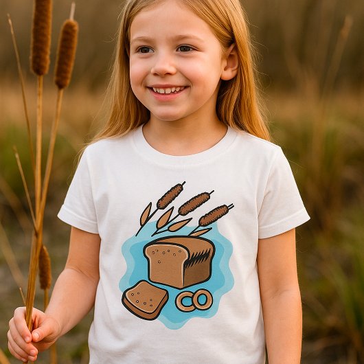 Rustieke volkoren brood boerderij eten t-shirt
