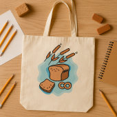 Rustieke volkoren brood boerderij eten tote bag