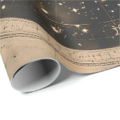 Rustieke  Volle Maan Celestial Design Cadeaupapier (Rol Hoek)