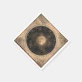 Rustieke Volle Maan Celestial Design Servet (Hoek)