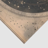 Rustieke Volle Maan Celestial Design Tissuepapier (Detail)