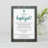 Rustieke volwassen doop kaart (Staand voorkant)