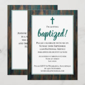 Rustieke volwassen doop kaart (Voorkant / Achterkant)