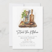 Rustieke voorraad De keuken Vrijgezellenfeest Kaart (Voorkant)