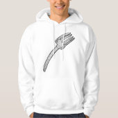 Rustieke  vork retro bestek hoodie (Voorkant)