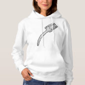 Rustieke  vork retro bestek hoodie (Voorkant)