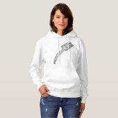Rustieke  vork retro bestek hoodie (Voorkant volledig)