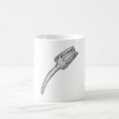 Rustieke  vork retro bestek koffiemok (Center)