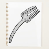 Rustieke  vork retro bestek planner (Voorkant)