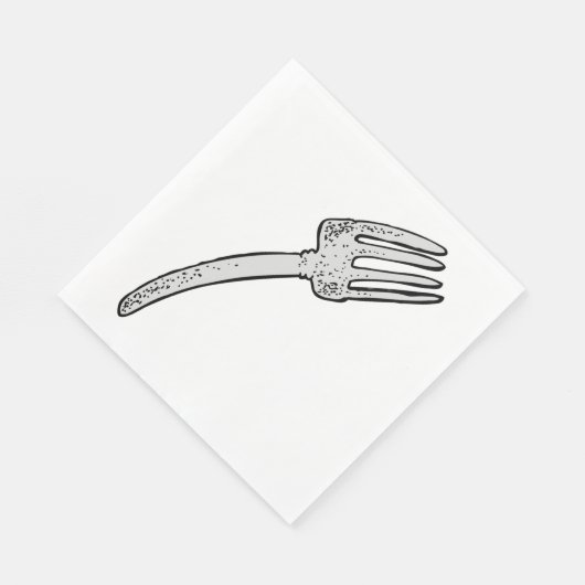 Rustieke  vork retro bestek servet (Hoek)