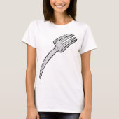 Rustieke  vork retro bestek t-shirt (Voorkant)