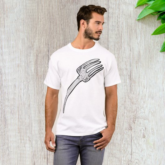 Rustieke  vork retro bestek t-shirt