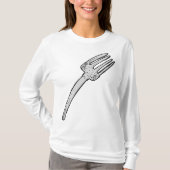 Rustieke vork retro bestek t-shirt (Voorkant)