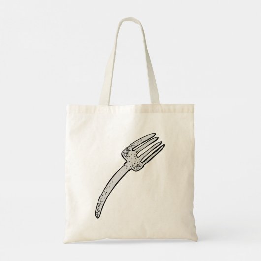 Rustieke vork retro bestek tote bag (Achterkant)