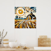 rustieke vortex poster (Keuken)