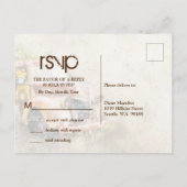  rustieke vrachtwagen bruiloft RSVP behuizing Uitnodiging Briefkaart (Achterkant)