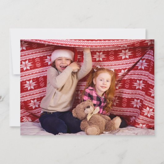 Rustieke Vrede Liefde Vreugde Kerst Foto Persoonli (Achterkant)