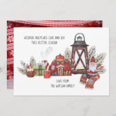 Rustieke Vrede Liefde Vreugde Kerst Foto Persoonli (Voorkant / Achterkant)