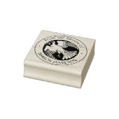 Rustieke  Vredesduif Uit de Bibliotheek Boeken Rubberstempel (Stempel)