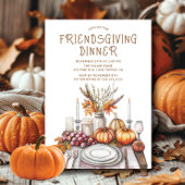 Rustieke Vriendschappen Dinner Party Kaart