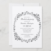 Rustieke vrijgezellenfeest. Botanisch land Kaart (Voorkant)