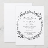 Rustieke vrijgezellenfeest. Botanisch land Kaart (Voorkant / Achterkant)