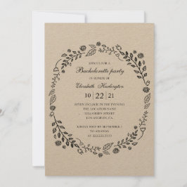 Rustieke vrijgezellenfeest. Botanisch land Kaart