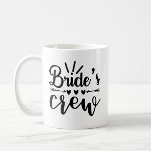 Rustieke vrijgezellenfeest Calligrafie Bruids Crew Koffiemok