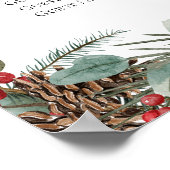 Rustieke Vrijgezellenfeest Zitting Chart | Geplayt Poster (Hoek)