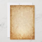 Rustieke vrijmetselaarsuitnodigingen | perkament v kaart (Achterkant)