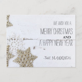 RUSTIEKE VROLIJKE KERST | VAKANTIE FOTO BRIEFKAART