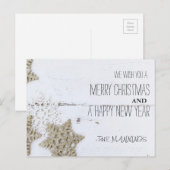 RUSTIEKE VROLIJKE KERST | VAKANTIE FOTO BRIEFKAART (Voorkant / Achterkant)