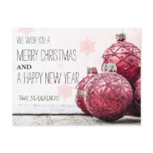 RUSTIEKE VROLIJKE KERST | VAKANTIE FOTO BRIEFKAART