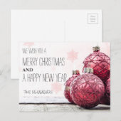 RUSTIEKE VROLIJKE KERST | VAKANTIE FOTO BRIEFKAART (Voorkant / Achterkant)