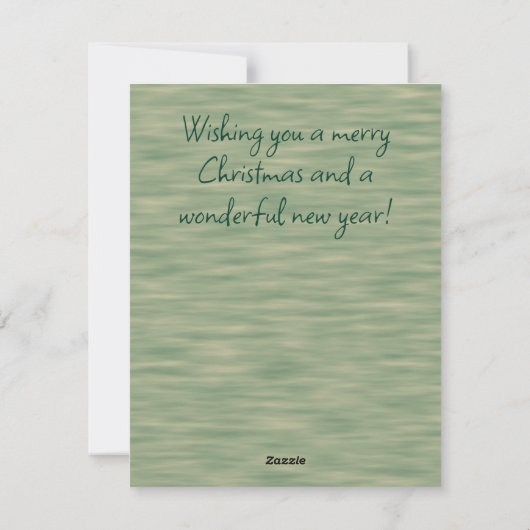 Rustieke Vrolijke Kerstfoto Mok Flat Holiday Kaart (Achterkant)