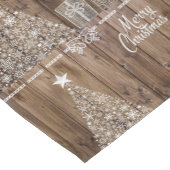 Rustieke Vrolijke Kerstmis Slogan Tafelloper (Hoek)